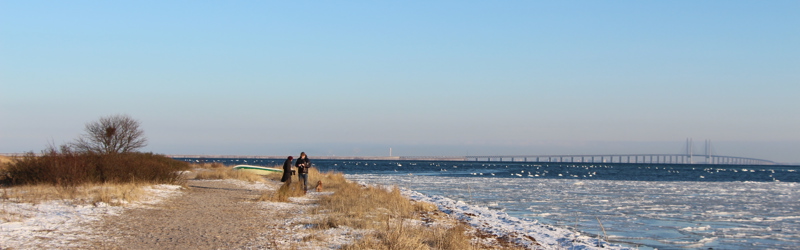 Vinter ved Dragør Sydstrand