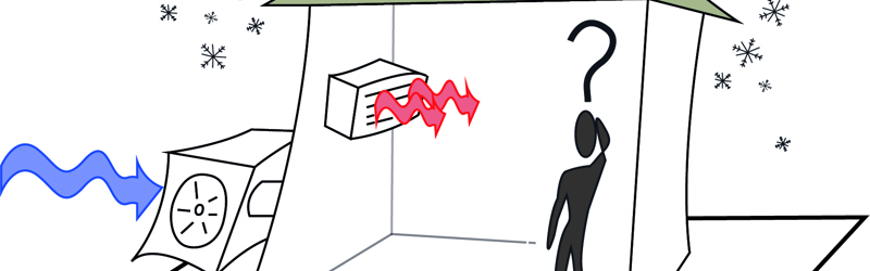 Varmepumpe illustration